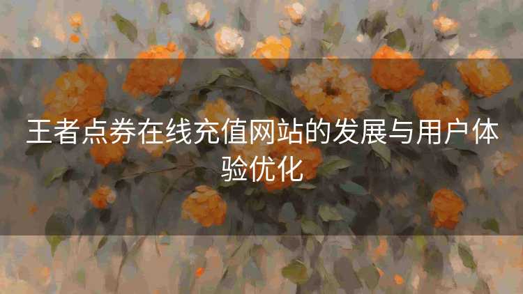 王者点券在线充值网站的发展与用户体验优化