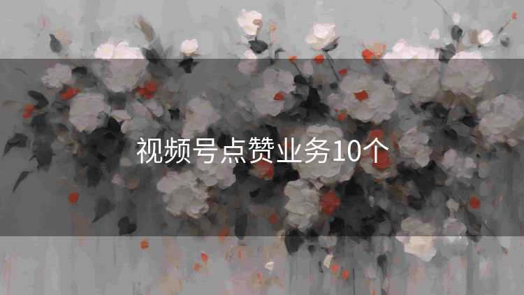 视频号点赞业务10个