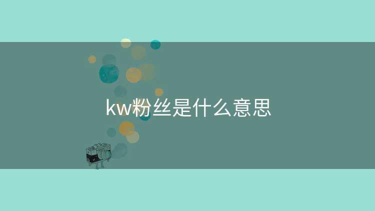 kw粉丝是什么意思