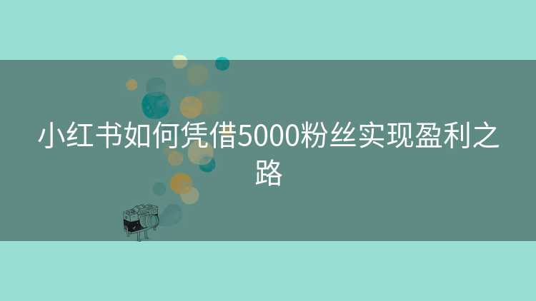 小红书如何凭借5000粉丝实现盈利之路