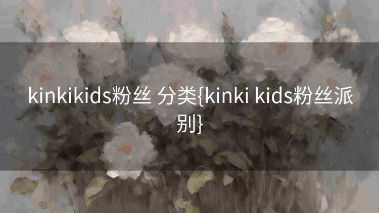 kinkikids粉丝 分类{kinki kids粉丝派别}