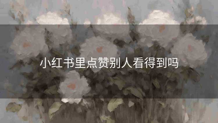 小红书里点赞别人看得到吗